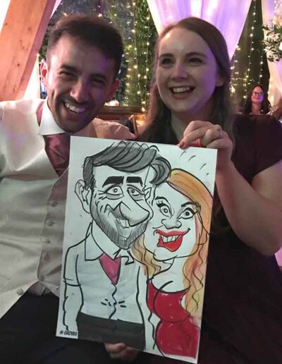 killing it caricature