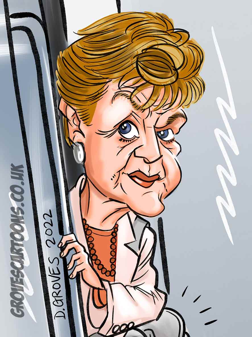 angela lansbury caricature