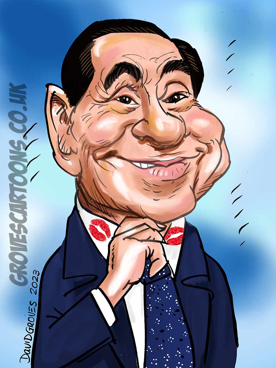 Silvio Berlusconi caricature