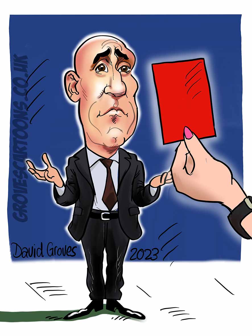Luis Rubiales caricature