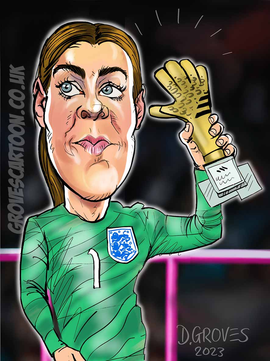 Mary Earps caricature