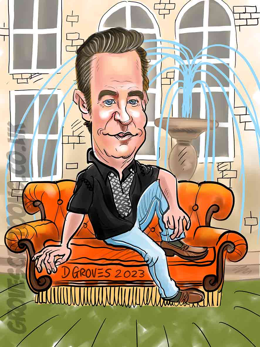 Matthew Perry caricature