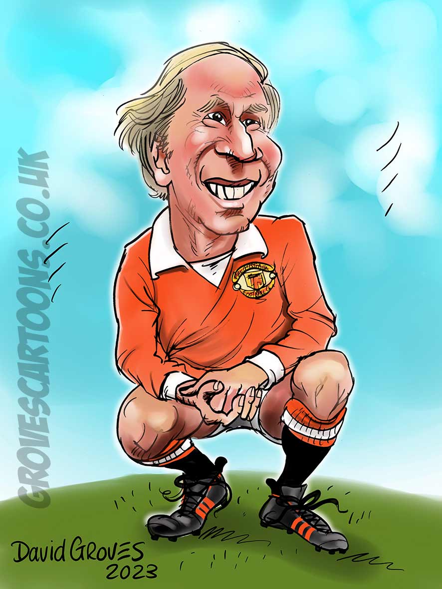 Bobby Charlton caricature