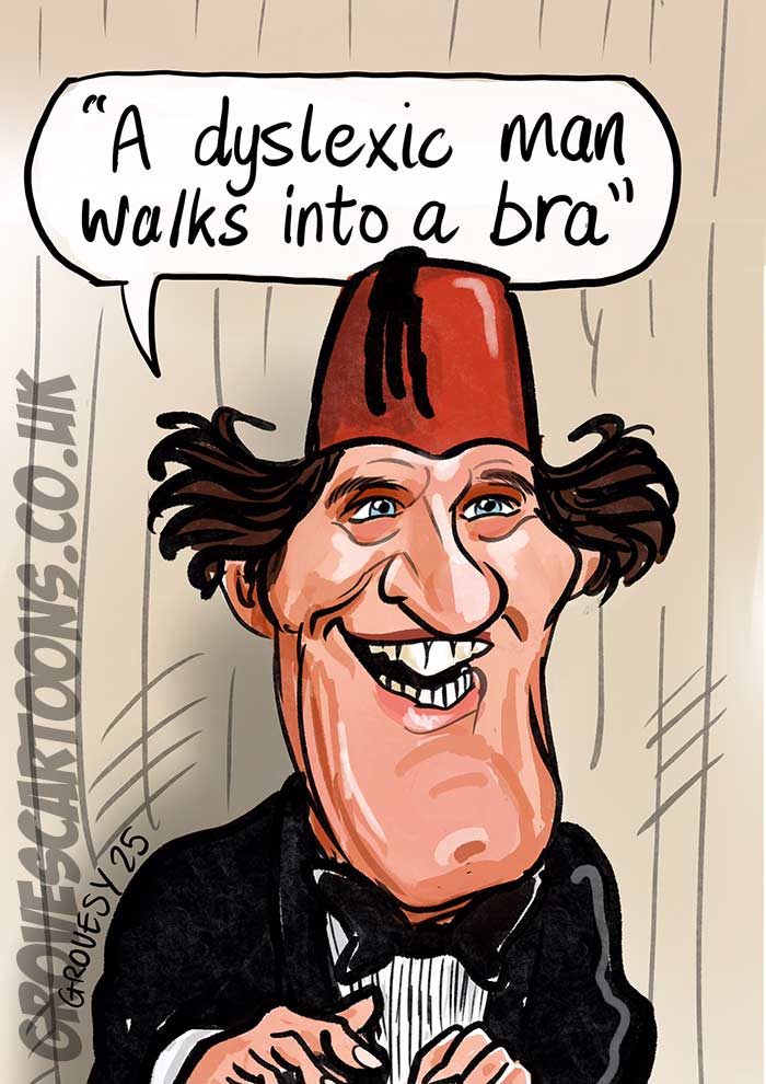 Comedian Tommy Cooper portrait
