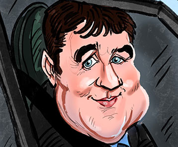 Peter Kay caricature