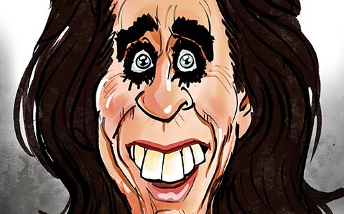 alice cooper caricature