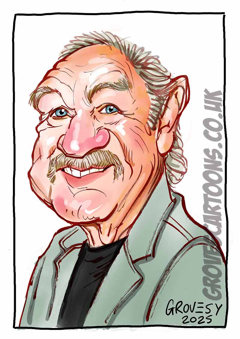 Gene Hackman caricature