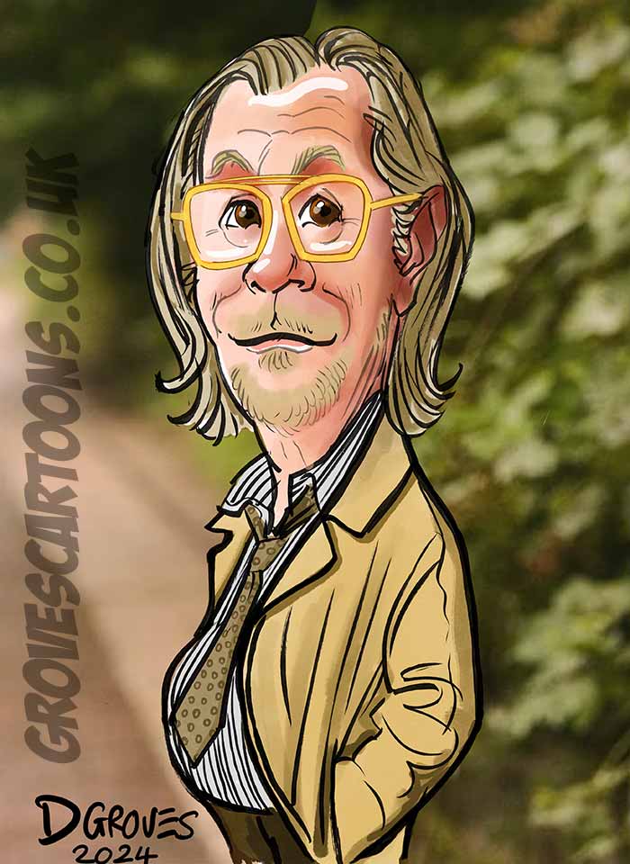 Gary Oldman as Jackson Lamb drawing