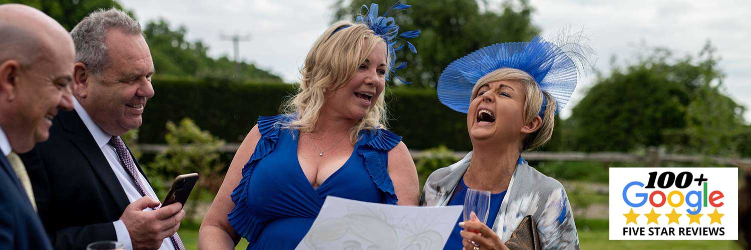 guests reaction to Groves Caricatures pic